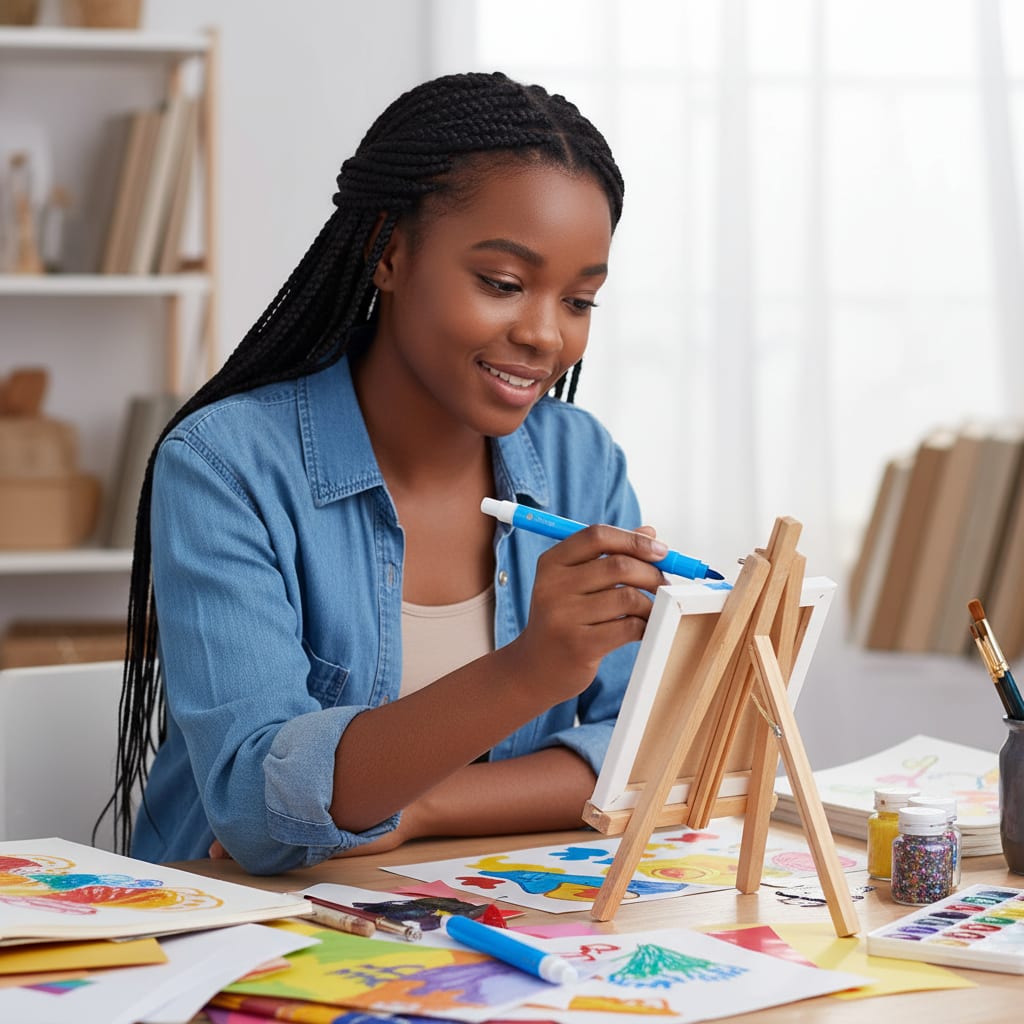 Dual-Tip Acrylic Paint Markers Set